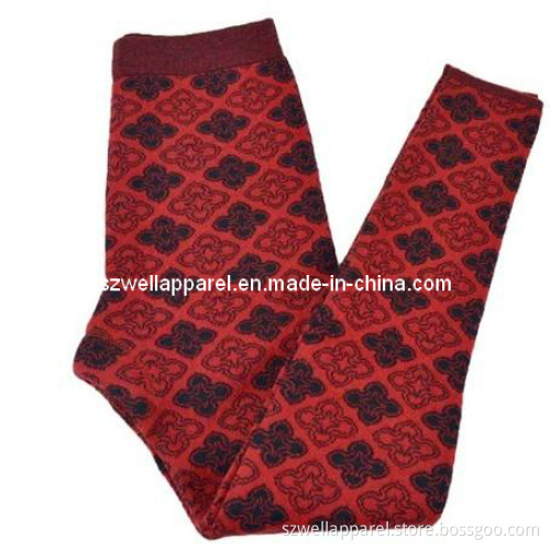 Ladies' Print Knitted Trousers (SZWA-0203)